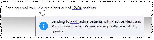 Sending your broadcast message to patients.