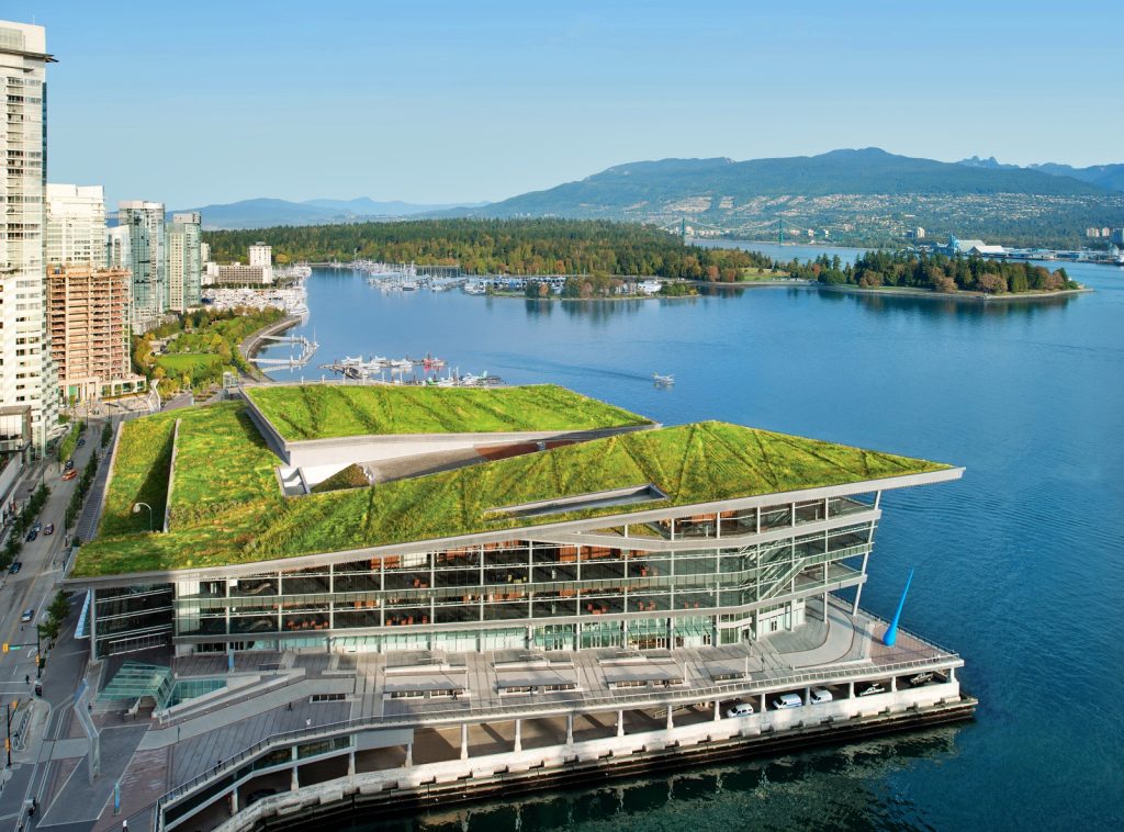 Overhead Image of Vancouver Convention Centre